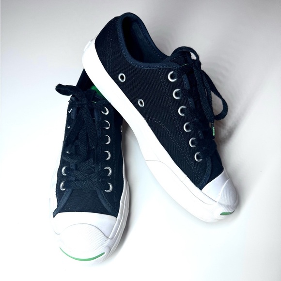 CONVERSE Jack Purcell Low Cut Canvas Sneakers Unisex Size- Women’s 5.5 - Men - 4 - Picture 6 of 10